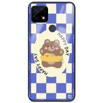 WANNA PROTECT Oppo Realme C21 ile Uyumlu Happy Day Premium Desenli Glossy Telefon Kılıfı, Çok Renkli