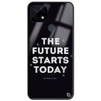 WANNA PROTECT Oppo Realme C21 ile Uyumlu Kamera Korumalı Motivasyon Motto Premium Desenli Glossy Telefon Kılıfı, Siyah motivasyon_683