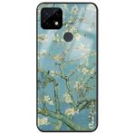 WANNA PROTECT Oppo Realme C21 ile Uyumlu Van Gogh Almond Blossom Premium Desenli Glossy Telefon Kılıfı, Kamera Korumalı