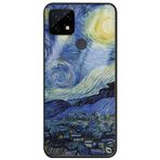 WANNA PROTECT Oppo Realme C21 ile Uyumlu Van Gogh Starry Night Premium Desenli Glossy Telefon Kılıfı, Çok Renkli