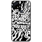 WANNA PROTECT Oppo Realme C21 ile Uyumlu Who You Are? Premium Desenli Glossy Telefon Kılıfı, Çok Renkli