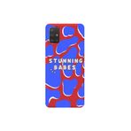 WANNA PROTECT Samsung A51 ile Uyumlu Kırmızı Stunning Babes Desenli Silikon Telefon Kılıfı, İçi Kadife