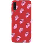 WANNA PROTECT Samsung Galaxy A70 ile Uyumlu Kırmızı Renkli Lips Dudak Desenli Silikon Telefon Kılıfı lips2_191