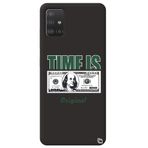 WANNA PROTECT Samsung M51 ile Uyumlu Siyah Premium İçi Kadife Money Desenli Silikon Telefon Kılıfı money_205
