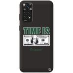 WANNA PROTECT Xiaomi Redmi Note 11s ile Uyumlu Siyah Premium İçi Kadife Money Desenli Silikon Telefon Kılıfı money_228