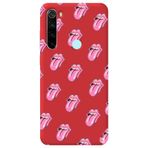 WANNA PROTECT Xiaomi Redmi Note 8 ile Uyumlu Kırmızı Renkli Lips Dudak Desenli Silikon Telefon Kılıfı lips2_183