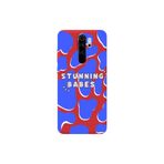 WANNA PROTECT Xiaomi Redmi Note 8 Pro ile Uyumlu Stunning Babes Desenli Silikon Telefon Kılıfı, Kırmızı, İçi Kadife
