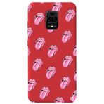 WANNA PROTECT Xiaomi Redmi Note 9 Pro ile Uyumlu Kırmızı Renkli Lips Dudak Desenli Silikon Telefon Kılıfı lips2_185