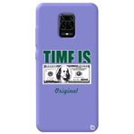 WANNA PROTECT Xiaomi Redmi Note 9 Pro ile Uyumlu Lila Premium İçi Kadife Money Desenli Silikon Telefon Kılıfı money_185