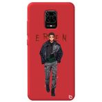 WANNA PROTECT Xiaomi Redmi Note 9s ile Uyumlu Kırmızı Premium İçi Kadife Attack On Titan Eren Desenli Silikon Telefon Kılıfı attackontitan12_186