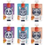 Wanpy 3 Çeşit 6x90 gr Karma Kedi Et Ezmesi