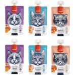 Wanpy 3 Çeşit Karma Kedi Et Ezmesi 90 gr. x 6 Adet Kedinizin Damağına Uygun Lezzetler