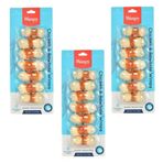 Wanpy 3x90 gr Deri Üzerine Tavuk Sargılı Çiğneme Çubukları Köpek Kemiği