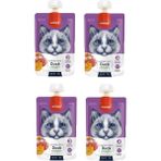 Wanpy 4x90 gr Ördekli & Balkabaklı Ezme Kedi Maması