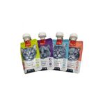 Wanpy 4x90 gr Taze Ton Balıklı Somonlu Tavuklu Ördekli Vitaminli Ezme Kedi Ödülü