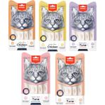 Wanpy 5 Lezzetli Krema Kedi Ödülü 14 gr x 25'li Tavuk, Yengeç, Ton Balığı ve Somonlu