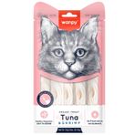 Wanpy Creamy Treat Tuna & Shrimp Ton Balıklı ve Karidesli Sıvı Kedi Ödülü 5x14 Gr