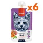 Wanpy Dog Tasty Meat Paste Taze Ördekli Etli Havuçlu 6x90 gr Köpek Et Ezmesi