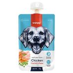 Wanpy Dog Tasty Meat Paste Taze Tavuk Etli Havuçlu 90 gr Köpek Et Ezmesi