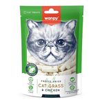 Wanpy Dondurulmuş Kedi Çimi ve Tavuklu 20 gr Kedi Ödülü