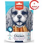 Wanpy Kalsiyumlu Gerçek Tavuk Sargili Köpek Ödülü 100 gr x 4 Adet