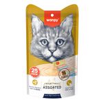 Wanpy Karışık 8 Lezzetli Krema Kedi Ödülü 25 x 14 G