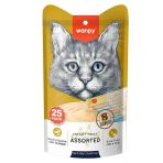 Wanpy Karışık 8 Lezzetli Krema Sıvı Kedi Ödülü 14 Gr X 25 Adet