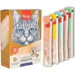 Wanpy Kedi Sıvı Ödülü Karışık Lezzetler 14 gr 25 Adet Sağlıklı Sindirim İçin