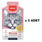 Wanpy Kediler Için Karidesli Ton Balığı Eti Çorbası 50 gr x 5 Adet