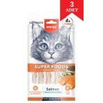 Wanpy Somonlu Chia Ve Deniz Yosunlu Krema Kedi Ödül Maması 14 Gr X 5'Li 3 Adet