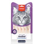 Wanpy Sterilised Hindi ve Kızılcıklı Kısırlaştırılmış Kedi Krema Ödülü 5x14 Gr
