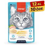 Wanpy Stew Sos İçinde Tavuklu Yetişkin Konserve Kedi Maması - 1 Adet 70 Gr