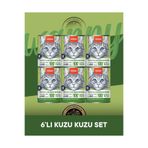 Wanpy Tahılsız %100 Gerçek Et Kuzulu Ezme Kedi Konserve Maması Seti 6x375 gr