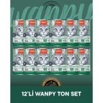 Wanpy Tahılsız %100 Gerçek Et Ton Balıklı Ezme Kedi Konserve Maması Seti 12x375 gr
