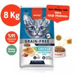 Wanpy Tahılsız Kitten Tavuklu Yavru Kedi Maması 8 Kg