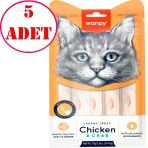 Wanpy Tavuk ve Yengeçli Likit Kedi Ödülü 4X15 gr 5 Ad