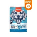 Wanpy TavukluTahılsız Yetişkin Konserve Köpek Maması - 375 Gr 6 Adet