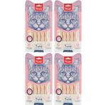 Wanpy Ton Balığı - Karides Sıvı Kedi Ödül Maması 5x14 Gr. (4 Adet)