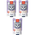 Wanpy Ton Balığı ve Yengeçli Destekleyici Krema Kedi Ödül Maması 14gr (25'li) - 3 Paket
