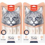 Wanpy Ton Balığı&somon 5X14 gr Likit Kedi Ödülü 2li Paket - Standart