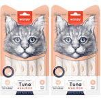 Wanpy Ton Balığı&Somon 5x14 gr Likit Kedi Ödülü 2li paket
