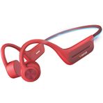 Wantek Açık Kulak Kulaklık, Bluetooth Kemik İletim Kulaklığı, IPX8 Su Geçirmez Yüzme ve Sualtı Kullanımı için 32 GB MP3 Çalar (Kırmızı)