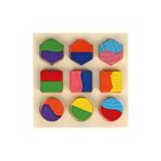 Wanu Games Doğal Ahşap Eğitici Oyuncak Montessori Geometrik Şekiller Bultak Oyun Seti