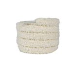 WANYI Pelüş bağcık, 2 çift, 1 cm genişliğinde, pelüş bağcık, kabarık bağcık, düz, çift katmanlı tüylü ayakkabı bağcığı, spor ayakkabı, yelken bezi, ayakkabı bağcığı, Bej, 140