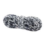 WANYI Pelüş bağcık, 2 çift, 1 cm genişliğinde, pelüş bağcık, kabarık bağcık, düz, çift katmanlı tüylü ayakkabı bağcığı, spor ayakkabı, yelken bezi, ayakkabı bağcığı, siyah + beyaz, 120