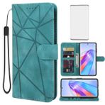 Wanyuexes Honor X9A için Kılıf, Honor X9A5G RMO-NX1 Temperli Cam Ekran Koruyuculu Cüzdan Kılıf, Cilt Hissi PU Deri Kapaklı Folyo Kredi Kartı Tutucu Stand Telefon Kılıfı Honor X9A 5G Yeşil