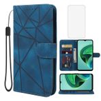 Wanyuexes Redmi 10 5G Kılıf Kılıf, Redmi 10 Prime+ 5G/Redmi 11 Prime 5G Cüzdan Kılıfı Temperli Cam Ekran Koruyucu, Deri Kapaklı Kredi Kartı Tutucu Standı Telefon Kapağı Xiaomi Redmi 10 5G Mavi