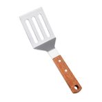WAOCEO Mutfak Küreği Stainless Steel Frying Spatula With Wooden Handle, Household Kitchen Tools, Steak Spatula Pancake Spatula Teppanyaki Cooking Spatula Mutfak Aletleri (Color : A)