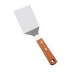 WAOCEO Mutfak Küreği Stainless Steel Frying Spatula With Wooden Handle, Household Kitchen Tools, Steak Spatula Pancake Spatula Teppanyaki Cooking Spatula Mutfak Aletleri (Color : B)