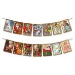 WAOCEO Noel Süslemeleri Christmas Decoration Banners, Christmas Flags, Outdoor Banner Decoration, Party Layout Kış Masa Süsleri Akşam Yemeği Parti Malzemeleri